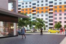 Veselí nad Moravou mění centrum. Nové byty, obchody i 83 parkovacích míst